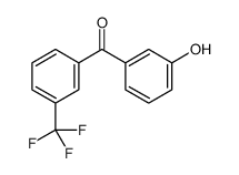 (3-hydroxyphenyl)-[3-(trifluoromethyl)phenyl]methanone结构式