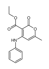 3-ethoxycarbonyl-6-methyl-4-phenylamino-2H-pyran-2-one结构式