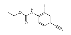 ethyl (4-cyano-2-iodophenyl)carbamate Structure