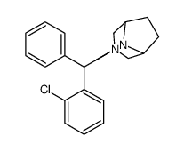 8-[o-Chlorophenyl(phenyl)methyl]-3-methyl-3,8-diazabicyclo[3.2.1]octane structure