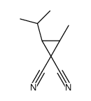 (2S,3S)-2-methyl-3-propan-2-ylcyclopropane-1,1-dicarbonitrile结构式