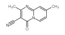 2,8-Dimethyl-4-oxo-4H-pyrido[1,2-a]pyrimidine-3-carbonitrile结构式