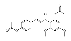 4,2'-diacetoxy-4',6'-dimethoxy-chalcone结构式
