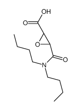 (2S,3S)-3-(dibutylcarbamoyl)oxirane-2-carboxylic acid结构式