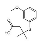 3-(3-methoxyphenyl)sulfanyl-3-methylbutanoic acid结构式