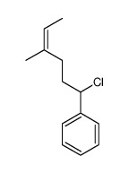 (1-chloro-4-methylhex-4-enyl)benzene Structure