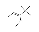 cis-4,4-Dimethyl-3-methoxy-2-pentene Structure