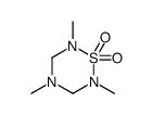 2,4,6-trimethyl-1,2,4,6-thiatriazinane 1,1-dioxide结构式