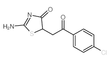 4(5H)-Thiazolone,2-amino-5-[2-(4-chlorophenyl)-2-oxoethyl]-结构式