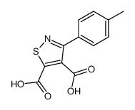 3-(p-tolyl)isothiazol-4,5-dicarboxylic acid结构式