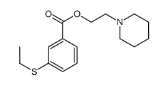 2-Piperidinoethyl=m-(ethylthio)benzoate structure