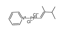 trans-[PtCl2(pyridine)(CH2CMe-i-Pr)] Structure