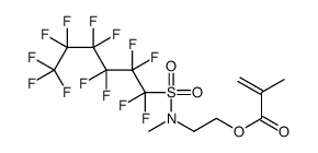 2-[methyl[(tridecafluorohexyl)sulphonyl]amino]ethyl methacrylate结构式