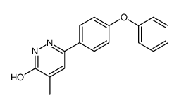 5-methyl-3-(4-phenoxyphenyl)-1H-pyridazin-6-one Structure