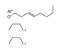 (Z)-dibutyl(oct-3-en-1-olato)aluminium Structure