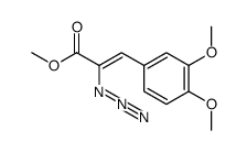 methyl 2-azido-3-(3,4-dimethoxyphenyl)acrylate结构式