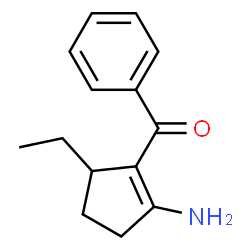 Methanone, (2-amino-5-ethyl-1-cyclopenten-1-yl)phenyl- (9CI) Structure