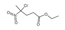 4-chloro-4-nitro-pentanoic acid ethyl ester结构式