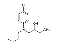 1-amino-3-[4-chloro-N-(2-methoxyethyl)anilino]propan-2-ol Structure