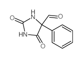4-Imidazolidinecarboxaldehyde,2,5-dioxo-4-phenyl- structure