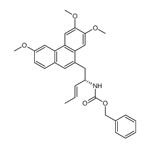 (S)-[1-[(3,6,7-trimethoxyphenanthren-9-yl)methyl]but-2-enyl]carbamic acid benzyl ester Structure