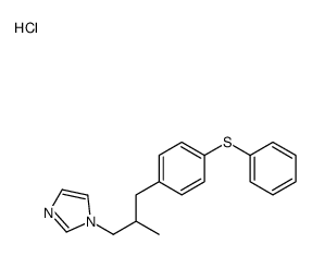 1-[2-methyl-3-[4-(phenylthio)phenyl]propyl]-1H-imidazolium chloride结构式