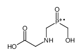 (carboxymethylamino)methyl-(hydroxymethyl)-oxophosphanium结构式