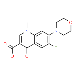 6-Fluoro-1-methyl-7-morpholino-4-oxo-1,4-dihydroquinoline-3-carboxylic acid Structure