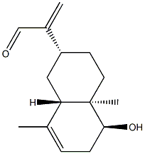 (2R)-1,2β,3,4,4a,5,6,8aβ-Octahydro-5β-hydroxy-4aα,8-dimethyl-α-methylene-2-naphthaleneacetaldehyde structure