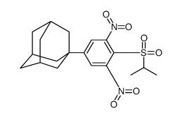 1-[4-[(1-Methylethyl)sulfonyl]-3,5-dinitrophenyl]tricyclo[3.3.1.13,7]decane结构式