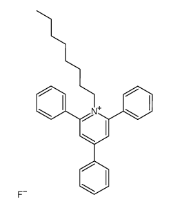 1-octyl-2,4,6-triphenylpyridin-1-ium fluoride Structure