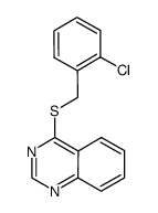 4-((2-chlorobenzyl)thio)quinazoline结构式