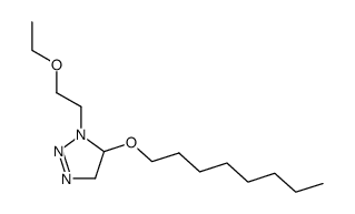 1-(2-ethoxy-ethyl)-5-octyloxy-4,5-dihydro-1H-[1,2,3]triazole结构式