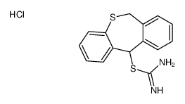 [amino(6,11-dihydrobenzo[c][1]benzothiepin-11-ylsulfanyl)methylidene]azanium,chloride Structure