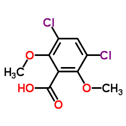 3,5-二氯-2,6-二甲氧基苯甲酸结构式
