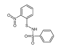 N-(2-nitrophenyl)sulfanylbenzenesulfonamide结构式