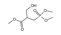 methyl (RS)-α-((dimethoxyphosphinyl)methyl)(hydroxymethyl)acetate Structure
