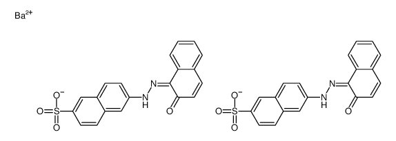 2-Naphthalenesulfonic acid, 6-(2-hydroxy-1-naphthalenyl)azo-, barium salt (2:1) Structure