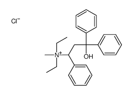 diethyl-(3-hydroxy-1,3,3-triphenylpropyl)-methylazanium,chloride结构式