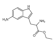 ethyl 2-amino-3-(5-amino-1H-indol-3-yl)propanoate结构式