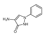 4-amino-1-phenyl-1,2-dihydro-pyrazol-3-one Structure