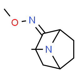 8-Azabicyclo[3.2.1]octan-2-one,8-methyl-,O-methyloxime(9CI) structure