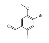 4-bromo-2-fluoro-5-Methoxy-benzaldehyde structure