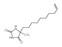 5-dec-9-enyl-5-methyl-imidazolidine-2,4-dione结构式