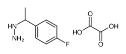 [1-(4-fluorophenyl)ethylamino]azanium,2-hydroxy-2-oxoacetate Structure