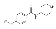 4-methoxy-n-piperidin-4-yl-benzamide结构式