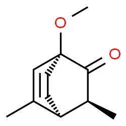 Bicyclo[2.2.2]oct-5-en-2-one, 1-methoxy-3,5-dimethyl-, (1R,3S,4S)-rel- (9CI)结构式