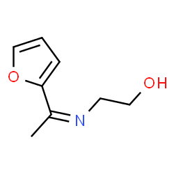 Ethanol, 2-[[1-(2-furanyl)ethylidene]amino]- (9CI) structure