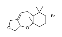 (3aR)-7α-Bromo-1,3,3aβ,4aα,5,6,7,8,8aβ,9-decahydro-4a,8,8-trimethylfuro[3,4-b][1]benzoxepin Structure