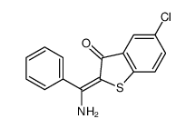 2-[amino(phenyl)methylidene]-5-chloro-1-benzothiophen-3-one结构式